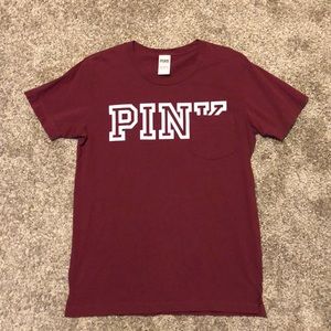 PINK Maroon T-Shirt
